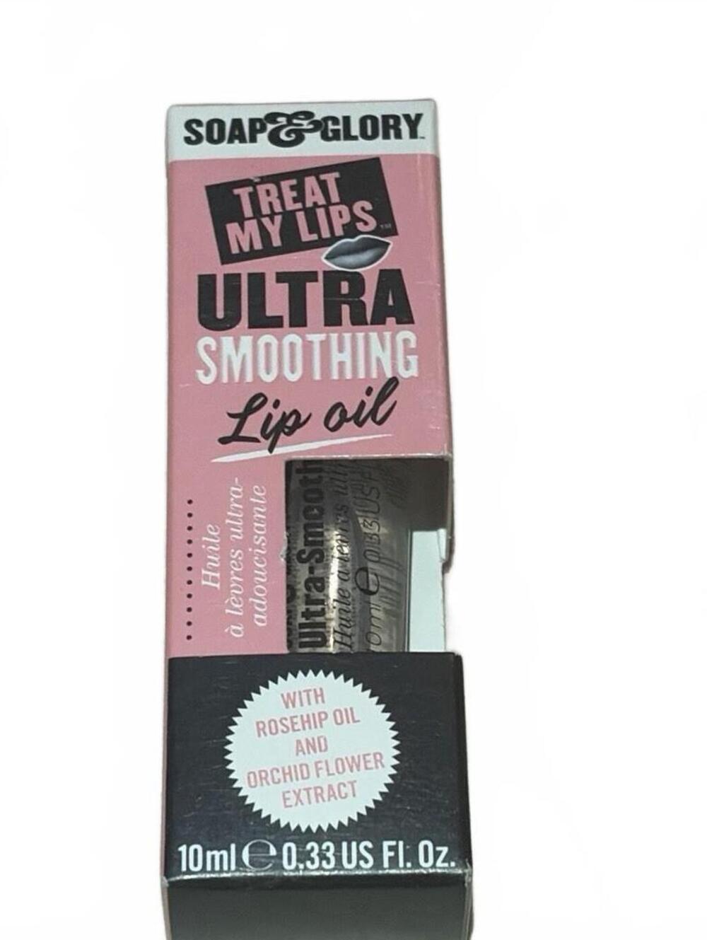 NEW Soap & Glory Treat My Lips Smoothing Lip Oil Clear Vanilla 0.33 fl oz